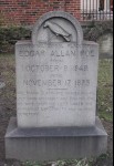 La tombe d'Edgar Poe