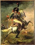 Théodore Géricault - Officier de chasseurs à cheval de la garde impériale chargeant, 1812